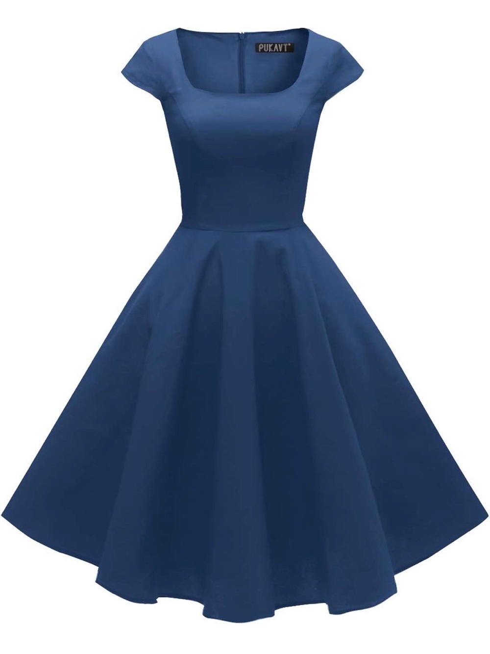 A169 PUKAVT Women's Cocktail Party Dress Cap Sleeve 1950 Retro Swing Dress NEW